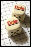 Dice : Dice - My Designs - Food Dole Pair - Sept 2012